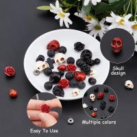 Kit De 203 Piezas De Cuentas De Piedra Con Estilo Calavera Lava Turquesa Cruz Flor De Rosa Cuentas De Moda Para Manualidades - details 3