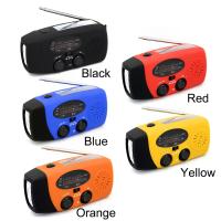 Radio De Mano Solar Crank Dynamo AM/FM/NOAA Con Linterna LED Multifuncional Y Banco De Energías Para Emergencias Y Exterior - details 2