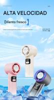 ¡Novedad 2025! Ventilador portátil de enfriamiento termoeléctrico - 100 velocidades, sin aspas, recargable con pantalla digital. - details 0