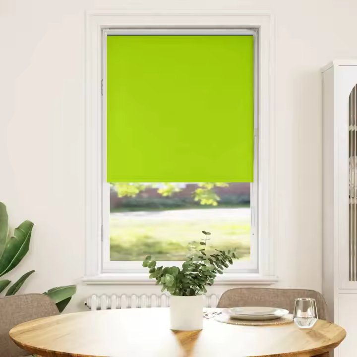 Estor Enrollable Opaco hojas verde 80x175 cm Tela Ancho 75,7 cm - 1