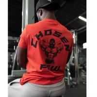 Camiseta De Hombre Para Fitness Y Deporte De Verano Con Manga Corta Algodón Elástico Suéter Holgado Musculado Para Entrenamiento Y Correr - details 7