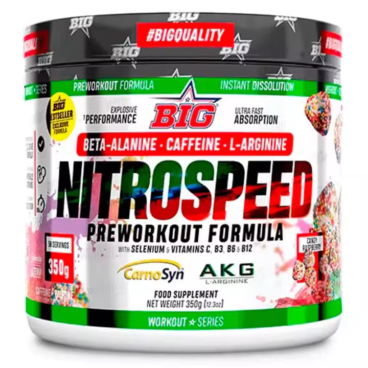 Big Nitrospeed 350g - Big Con Estimulantes Pre Entrenamiento -Big Nitro Speed - 350 gr - 1