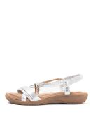 Paloma Wang sandalias doradas mujer con mini cuñas con la plantilla acolchada con tiras trasera elásticas - details 12