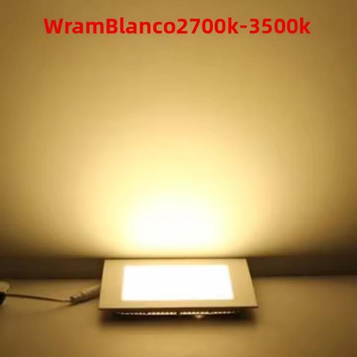 Spot LED Reducible Led Downlight 3W 4W 6W 9W 12W 15W 25W Cuadrado Luz De Techo Interior Recargada AC110V/220V Instalación Requedada - 1