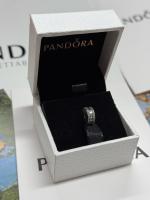 PANDORA Pandora doble anillo pavé clip fijo plata 925 cuentas DIY exquisitas - details 1