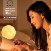 Lámpara Nocturna De Luna LED Creativa En 16 Colores Con Control Táctil Y Rotación 360° Luz Nocturna Para Oficina Y Hogar - details 8
