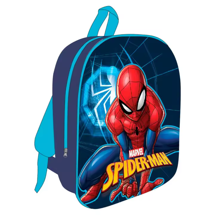 Mochila 3D Spiderman Marvel 30cm luces. Mochila ergonómica con amplio espacio. Diseño resistente y versátil para llevar tus pertenencias con estilo. - 1