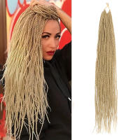 Cuerda De Crochet De Peluca Sintética En Color Negro 24 Pulgadas 30 Raíces Goddess Box Braids Pre Looped Para Estilo De Cabello Afro - details 0