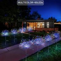 Luces De Jardín Solares Con 420LEDs Modos De Iluminación Remoto Controlado Impermeables 8 Estilos Decorativos Para Exteriores - details 5