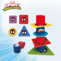 Spidey - Set 10 Juegos educativos Spidey para niños con fichas de cartón y cilindros de plástico, Superhéroes Marvel, Juego Spiderman, Juguete para niños y niñas, Regalo a partir de 2 años - details 5