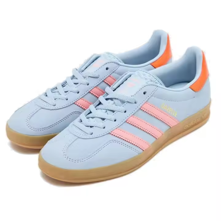 Adidas Gazelle Indoor Wonder Blue, Solar Orange & Gum - 1