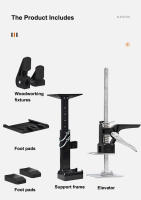 Herramienta De Elevación De Tornillo Dual Propósito Herramienta De Soporte Telescopio Ajustador De Altura Para Tablero De Drywall Y Azulejos Herramienta Para Decoración Del Hogar - details 2