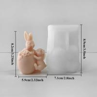 Molde De Hueso De Pascua Conejo De Silicona 3D Para Velas Resina Y Sabón Herramienta De Fabricación De Velas Regalo De Fiestas - details 1