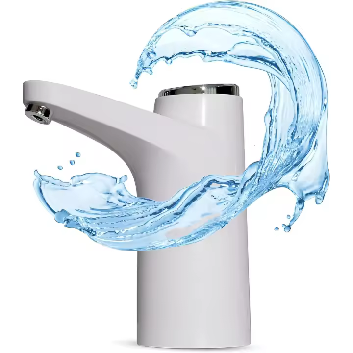 Dispensador de Agua Eléctrico,Dispensador de Bomba de Agua Distribuidor de Carga USB,extraíble,con 1 Mangueras Libres para Cortar,se adapta a botella de agua universal de galón - 1