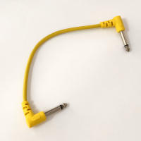 6PCS Cable De Enlace De Efectos De Guitarra Eléctrica Pedal 1/4 Angulo Derecho Bajo Ruido Shielded Audio Cable Accesorios Para Guitarra - details 8