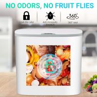 Basurero Automático De Baño Con Tapa Sensación De Movimiento Impermeable Delgado Para Cocina Y Dormitorio Pequeño - details 19