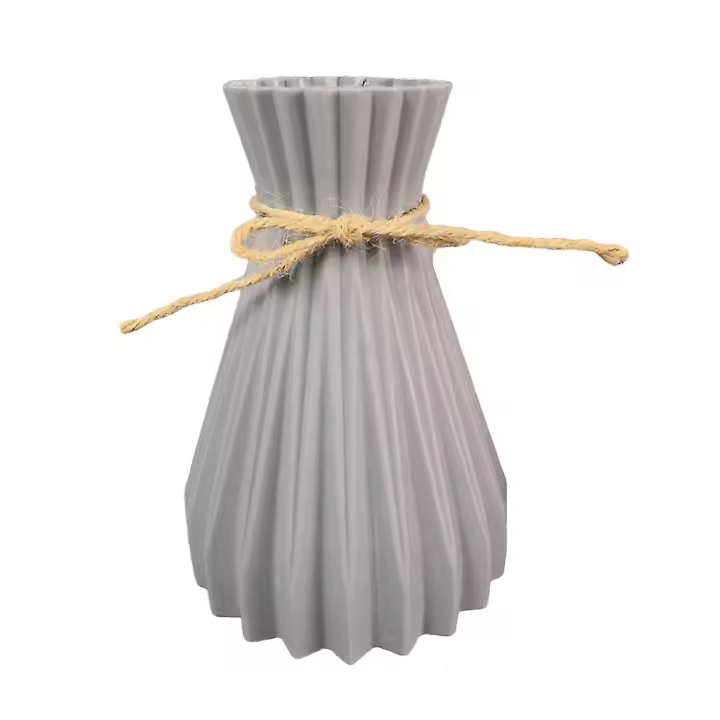 Plastic Vase Dried Flower Basket Holder Craft DIY Home Office Party Decoration - 1