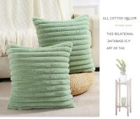 Funda De Cojín Suave Y Acolchada Para Sofá Y Cama Decoración De Hogar Funda De Cojín De Peluche De Conejo Falso Para Asiento - details 4