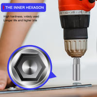 Adaptador De Destornillador De Impacto 5.5-19mm Longitud Profunda 80mm Para Herramientas Eléctricas Con Rosca Hexagonal De 6.35mm - details 8
