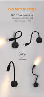Lámpara De Pared LED 3W Con Cuello De Ganso Flexible Ajustable Con Interruptor Para Lectura Estudio Dormitorio 85-265V - details 7
