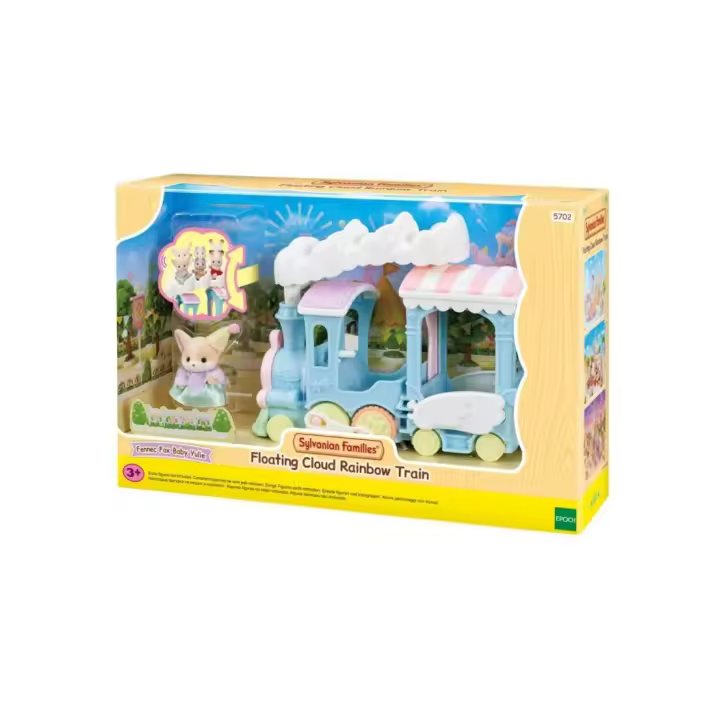 ▷ TREN ARCOÍRIS DE LAS NUBES DE SYLVANIAN FAMILIES by Pequeños Gigantes - 1