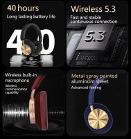 TEISCHE ND06 Auriculares inalámbricos de Bluetooth Cascos auriculares de diadema supraaurales wireless over ear Cascos auriculares bluetooth de diadema con cancelación de ruido Cascos de sonido estéreo y bajo potente con duración 40H y 3 niveles de ajuste - details 5