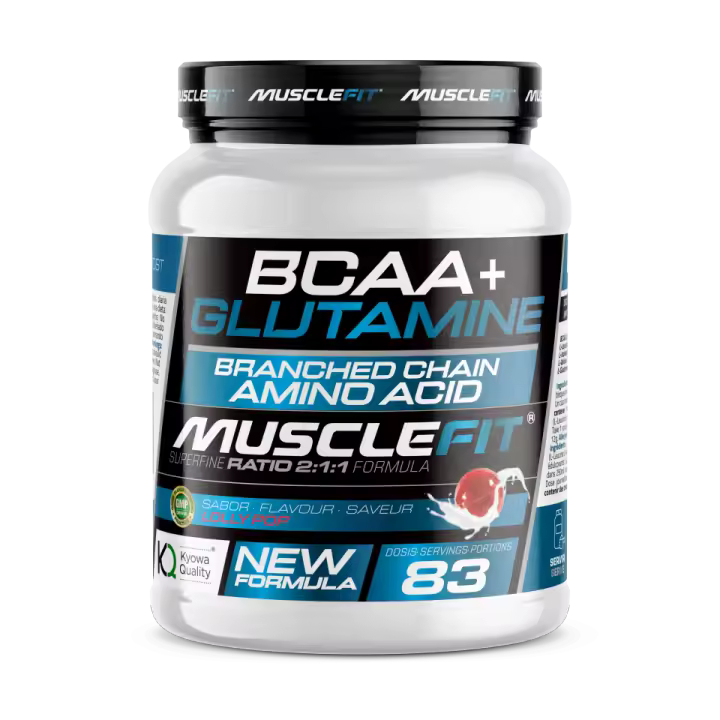 Glutamina + BCAA´s 500g - MuscleFit  Aminoácido - 1