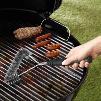 DESEOS Cepillo barbacoa profesional 45cm | Mango ergonómico de polipropileno | Cerdas de acero inox | Perfecto para barbacoas - details 0