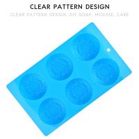 Molde De Silicona En Forma De Flor Creativa Para Hacer Sabanas De Mano Candles Pasteles De Fondant Y Dulces 6 Cavidades - details 8