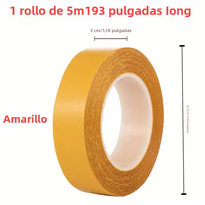 Cinta Doble Cara Super Trasera Para Alfombra Adhesivo Con Fuerte Fixación Viscosidad Alta Impermeable Para Malla Translúcida Base De Tela - 1
