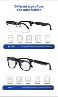 2024 Cámara inteligente música gafas de sol auriculares inalámbricos Bluetooth auriculares HIFI sonido auriculares conducción gafas manos libres llamada - details 18