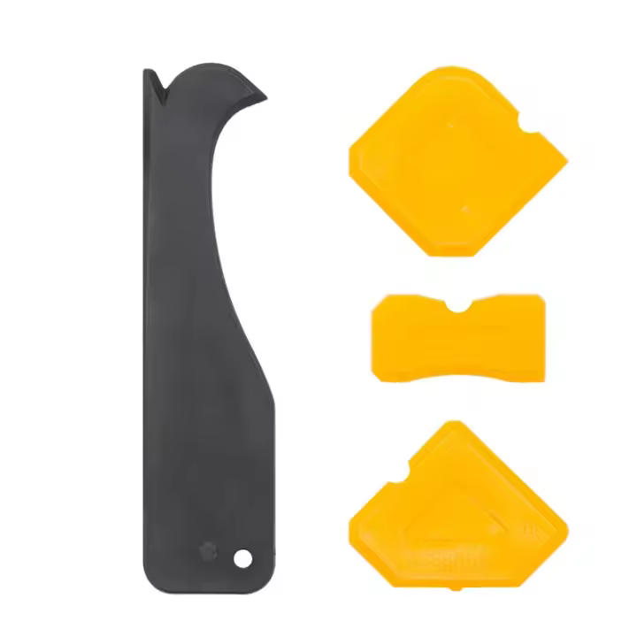 Kit De Herramientas De Silicona 5 En 1 Para Eliminar Selladores Lijar Y Terminar Grout Set De Accesorios Para Limpieza De Ventanas - 1