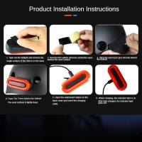 Luz De Seguridad Para Bicicleta LED Recargable Luz Trasera Para Motocicleta Y Ciclismo Alta Visibilidad Para Noche Y Aviso De Frenado - details 5