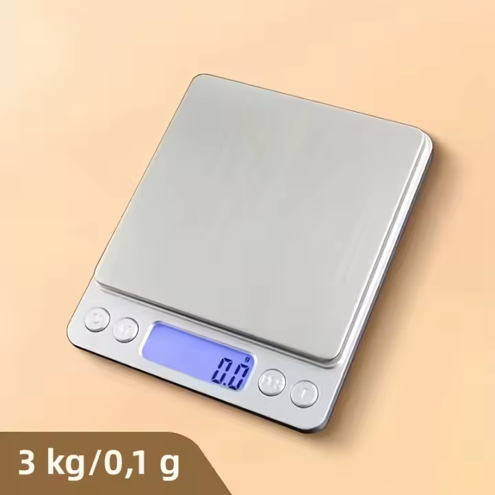 Báscula De Cocina Digital Precise 3Kg/500G 0,01g Para Alimentos Diet Joyería MediciónLCD Balance Postal - 1