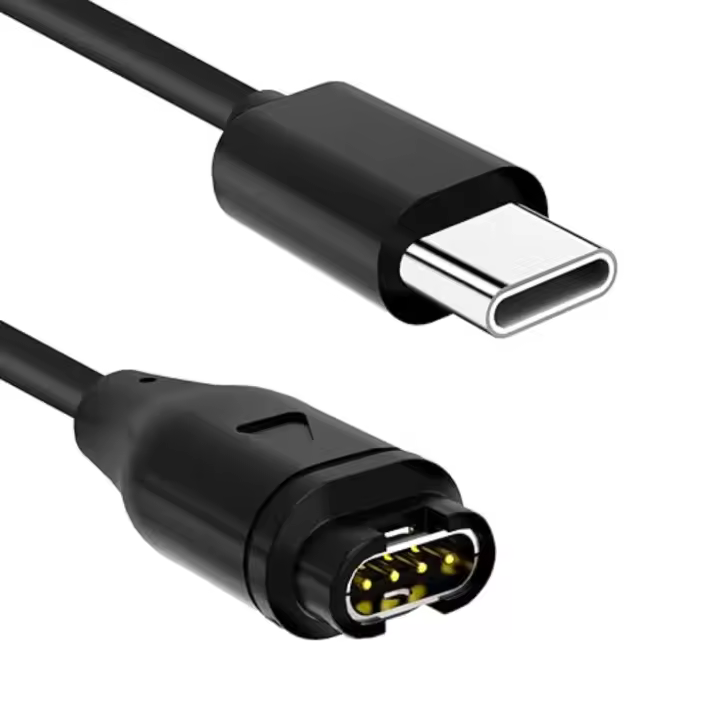 Cargador USB-C Para Reloj Garmin Fenix 5 5S 5X plus 6 6S 6X pro 7 7S 7X Cable De Carga De Repuesto 3.3 Pies Accesorio De Reloj - 1