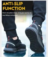Zapatos De Seguridad Para Hombre Indestructibles Con Punta De Acero Antipinchazos Zapatillas De Trabajo Moda Calzado De Protección - details 10
