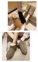 Botas De Nieve Para Mujer Con Suela Gruesa Multifuncional Cálidas De Aumento De Altura Antideslizantes Impermeables Material De La Plantilla De Peluche - details 8