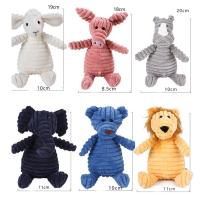 Juguete De Corduroy Para Perros Forma Animal Suave Masticable Y Sonoro Resistente Accesorios Para Mascotas Para Pequeños Y Grandes Perros - details 2