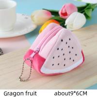 Bolsa De Monedas Creativa De Frutas De Peluche 3D Para Niños Bolsa De Almacenamiento Y Colgante Para Escuela Regalos De Vacaciones - details 1