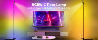 Lámpara De Piso Inteligente RGB LED Con Control De Atardecer Y Sincronización De Música Cambio De Color Luz De Ambiente Para Escritorio Decoración De Navidad - details 1