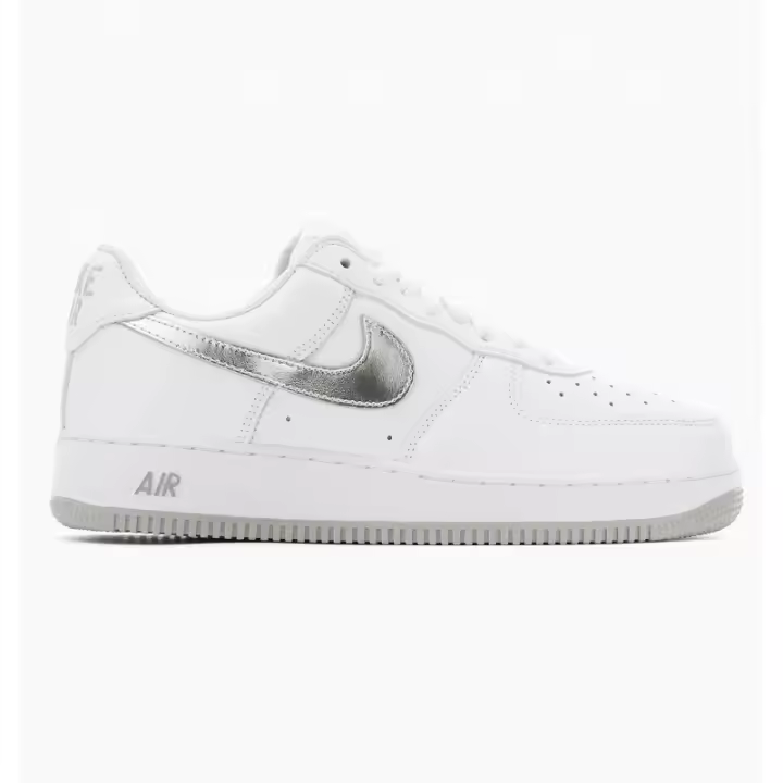 Zapatillas Nike Air Force One Low Retro - White Silver Nike - 1