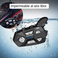 WAYXIN R5 Intercomunicador De Motocicleta Casco Headsets FM Radio BT5.0 Comunicación Interfaz Impermeable 2 Conducentes - details 8