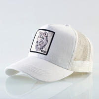 Gorro De Béisbol De Moda Con Bordado De Lobo Snapback Hip Hop Gorro De Campero Transpirable Para Hombres Y Mujeres Protección Solar Para Exterior - details 14