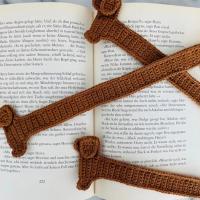 Marcadores De Libro De Crochet Perro Marrón Hermoso Marcador De Lectura Animal Tejido Accesorios Para Regalo Dachshund - details 3