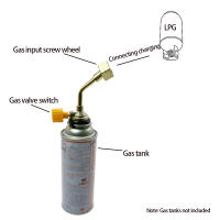 Adaptador De Recarga De Tanque De Gas 1Pc Conector Directo Para Butano Cilindro Ideal Para Picnics Al Aire Libre Material Metálico - details 1