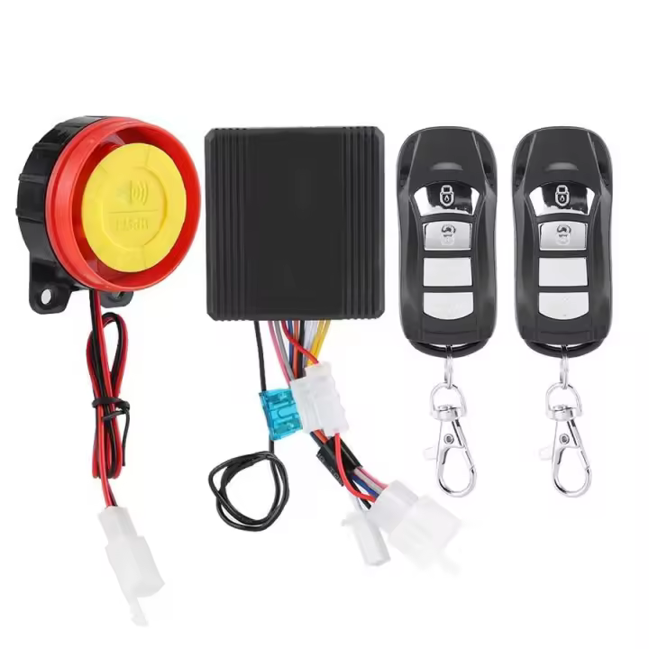Sistema De Seguridad Antirrobo Para Motocicleta Y Bicicleta Con Alarma Inalámbrica Y 2 Controles Remotos Universal Para Scooter - 1