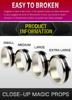 Anillo Mágico De Circulo Negro Con Imán Fuerte Anillo Decorativo Para Dedo Tamaño 18/19/20/21mm Herramientas De Magia Para Principiantes Y Profesionales - details 1
