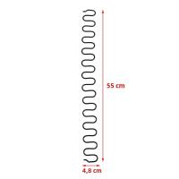 1PC 55CM Reemplazo De Resorte Para Sofá Silla Con Clip Accesorios De Muebles Material De Acero Forma Ondulada - details 1