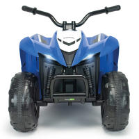INJUSA - Quad Eléctrico Infantil Kawasaki KFX90 para Niños de 3 a 5 Años | Vehículo Infantil a Batería de 12V | con Luces LED | Pedal Acelerador | Freno Eléctrico | Botón Marcha Atrás | Velocidad Máxima 5 km/h | Licencia Oficial Kawasaki | Color Azul - details 1