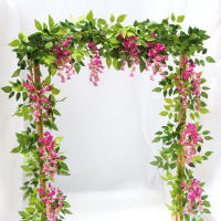 Vine De Hojas De Hydrangea Artificial De 2 Metros Para Decoración De Boda Y Hogar Accesorios Para Baño Plantas Decorativas Silken - details 4